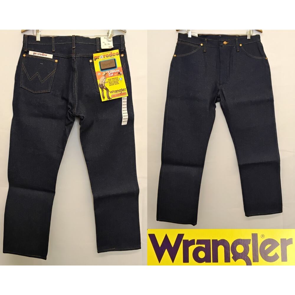 Wrangler Pro Rodeo Cowboy Cut Jeans Men's 36x29 Deadstock Vintage NWT USA #Z5342